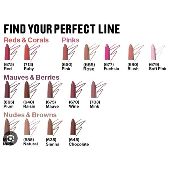 Revlon Colorstay Lip Liner Soft Flex Natural 685 Built-in Sharpener Long Wear - Picture 3 of 3